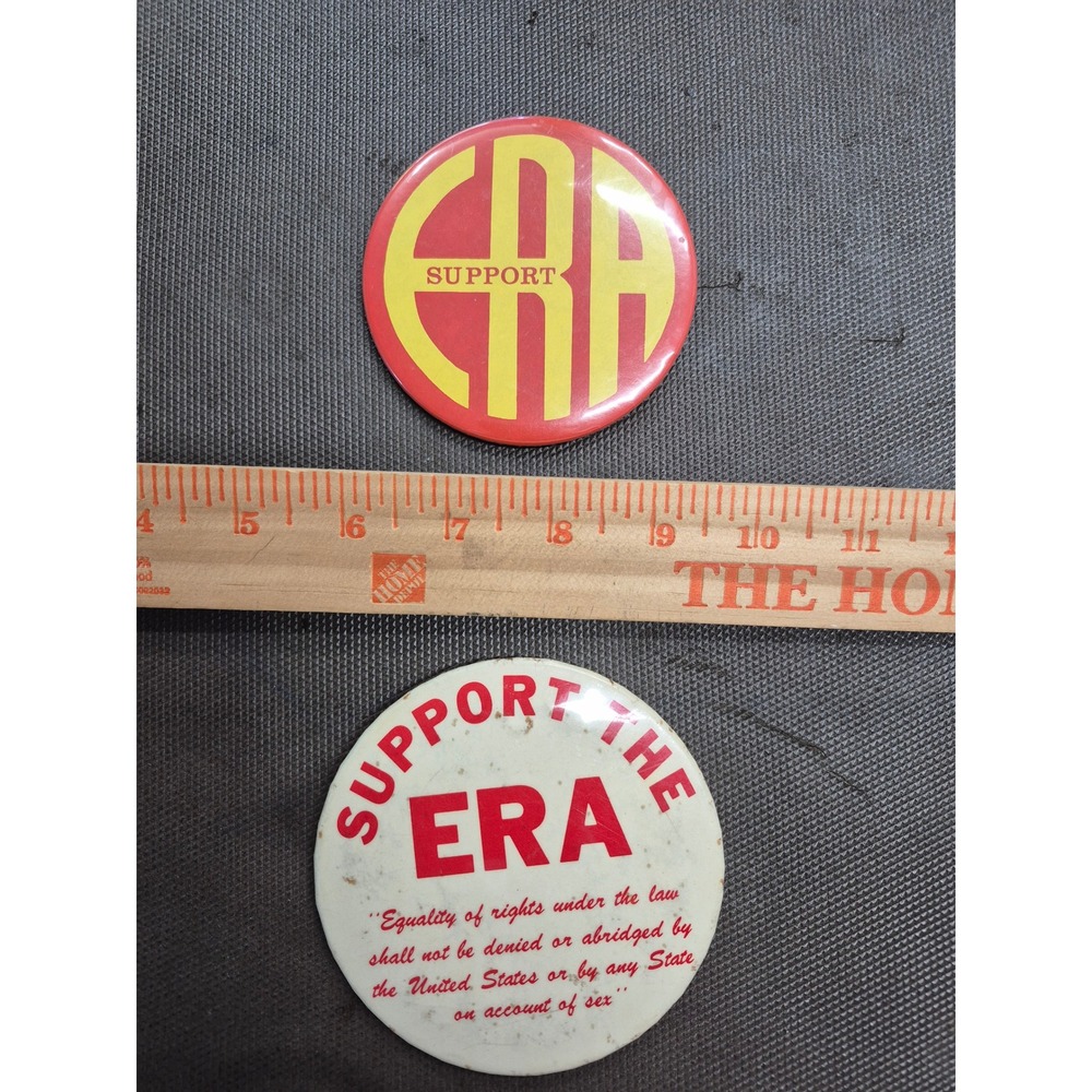 Vintage ERA Buttons Set Support Equal Rights Amendment Pins - Picture 5 of 5